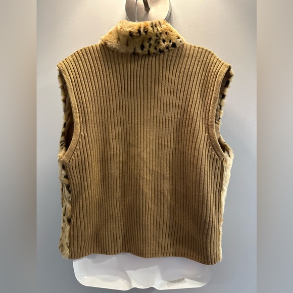 Designers Original Leopard print Vest Soft and comfy Perfect for Fall size PL - Picture 4 of 6